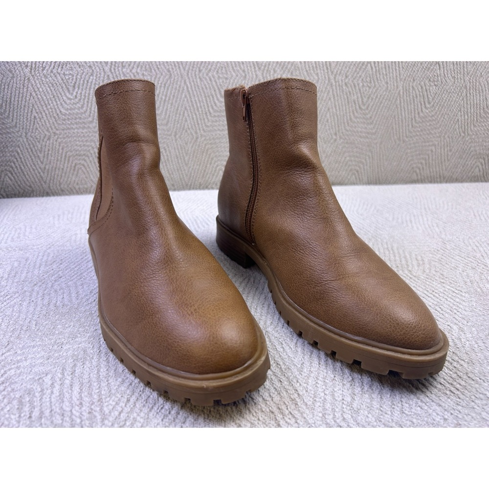 Wonderly Ladies Ankle Boots Hannah Booties Brown Shoes Sz 9.5M Fall Fashion T102